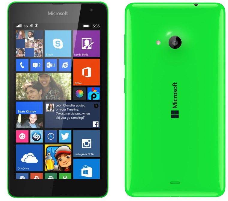 Lumia-535_Back_Green