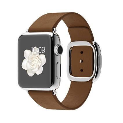 brown-modern-buckle-apple-watch